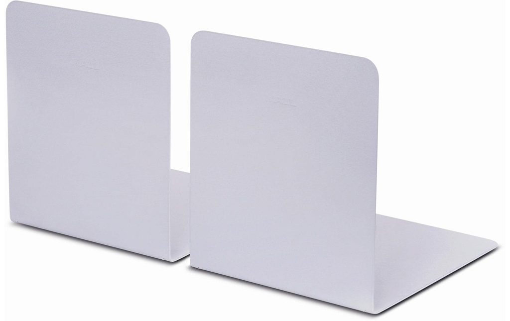 MAUL Serre-livre métal large argent (2 pces)