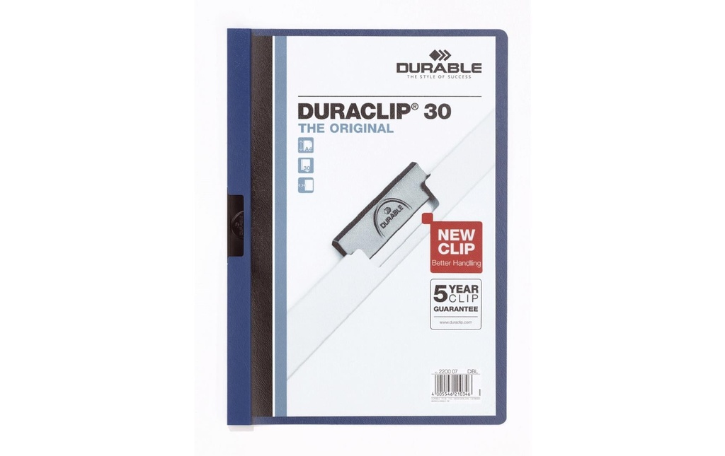 DURABLE DURACLIP 30 bleu foncé