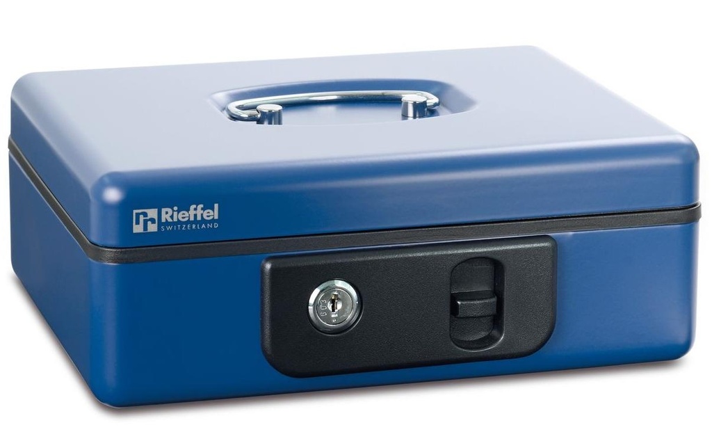 RIEFFEL Caisse à monnaie DeLuxe 2 bleu
