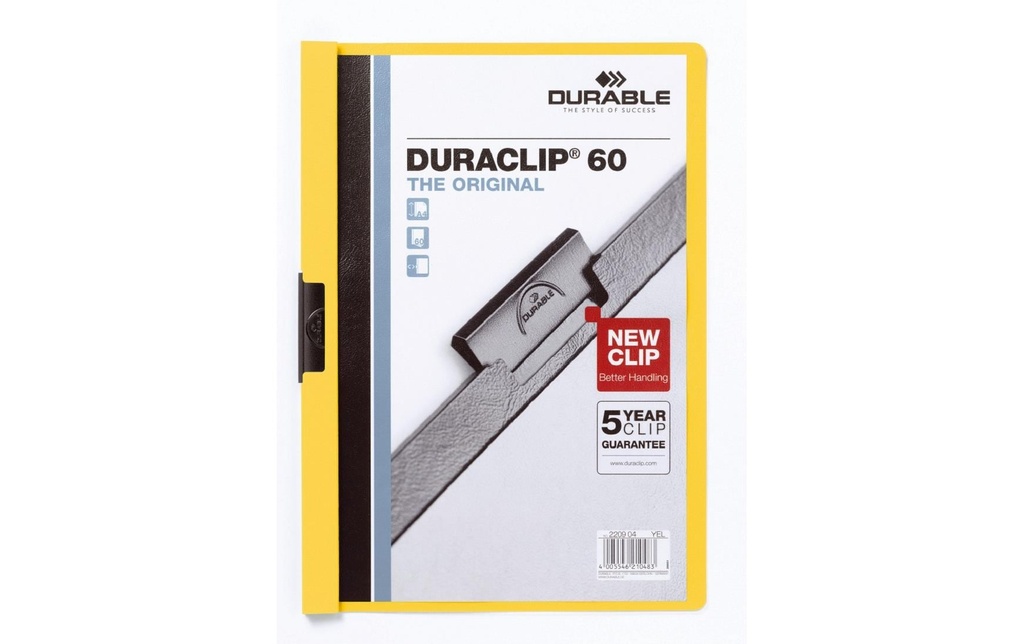 DURABLE DURACLIP 60 jaune