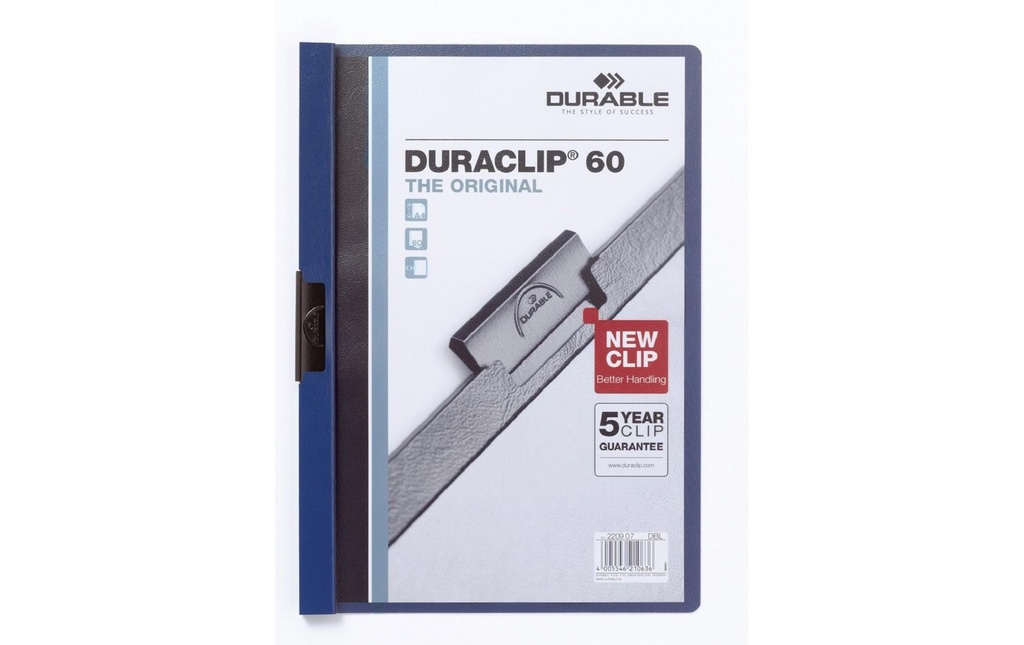 DURABLE DURACLIP 60 bleu foncé