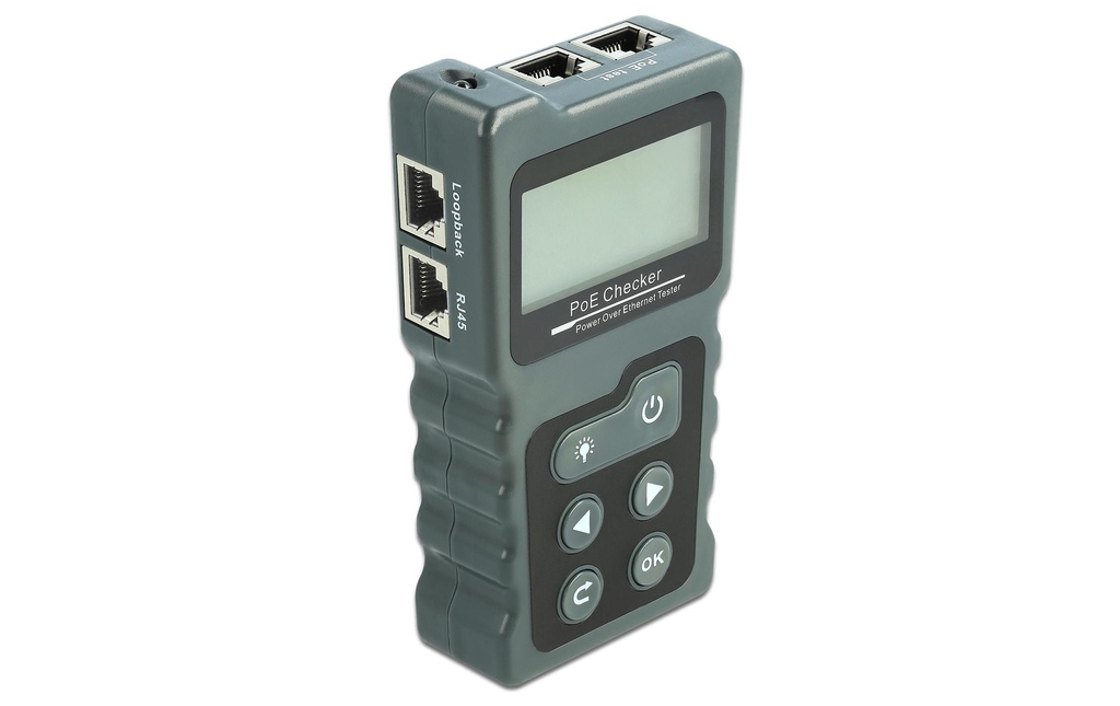 Delock Testeur de réseau pour le réseau RJ45 / PoE / DC