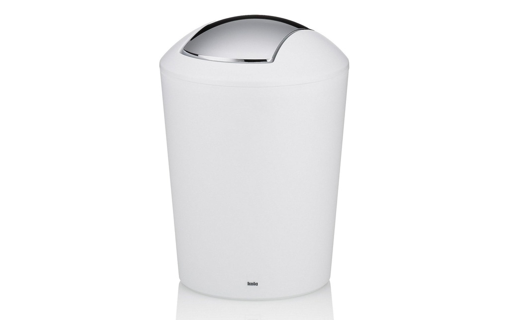 Kela Poubelle cosmétique Marta 1.7 l, Blanc