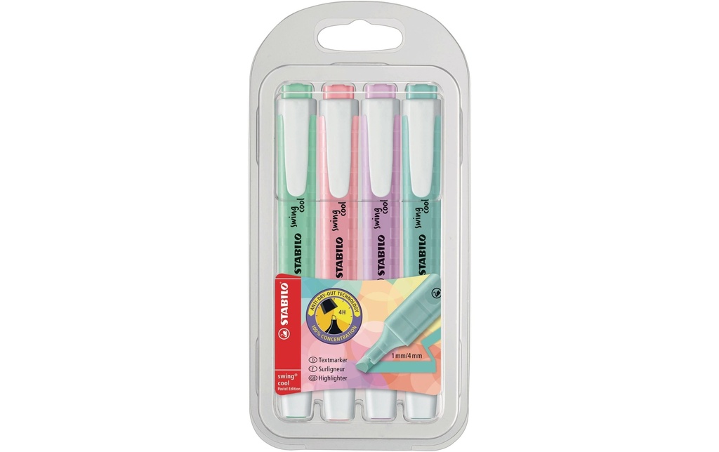 STABILO Swing cool pastel étui (4 pces)