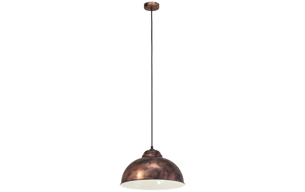 EGLO Leuchten Lampe suspendue TRURO 2 1x E27, 37 cm cuivre