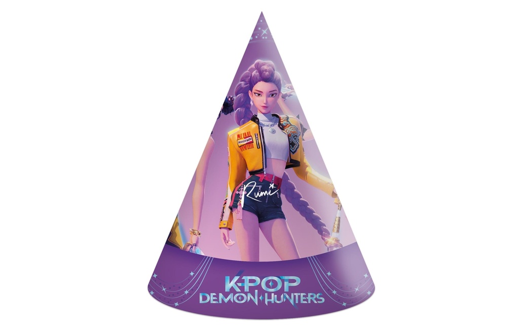 We fiesta Party Chapeaux de fête K-Pop Demon Violet, 6 pièces
