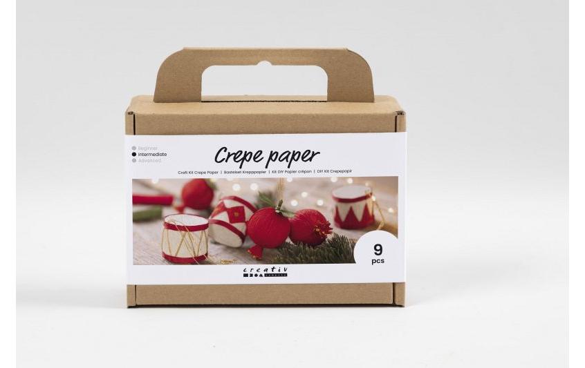 Creativ Company Kits de bricolage Boules de Noël Papier crêpe