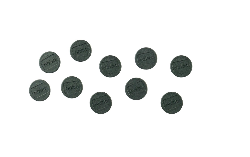 Nobo Aimant Ø 1.3 cm 10 Pièce/s, Noir