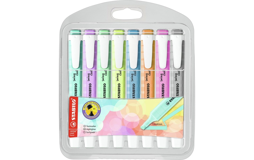STABILO Swing cool pastel ét.cart.8pcs (8 pces)