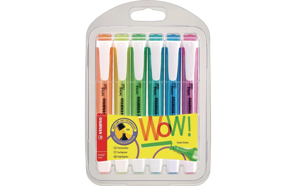 STABILO Swing cool étui en carton 6pcs (6 pces)