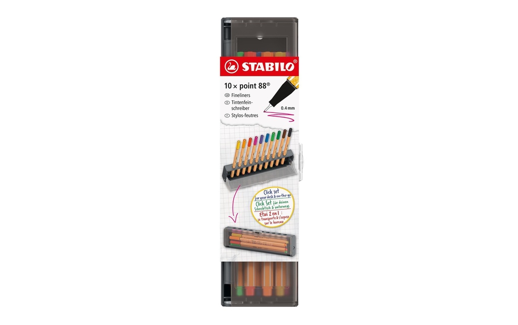 [202881050] STABILO Point 88 Click Box (10 pces)