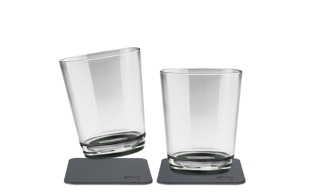 Silwy Gobelet de plein air Pearl Grey Lot de 2 magnétiques