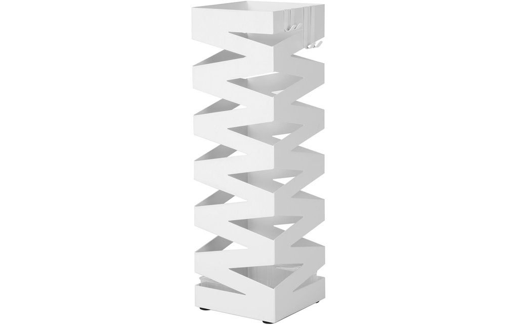 Songmics Pied de parasol avec motif en zig-zag 49 cm, Blanc