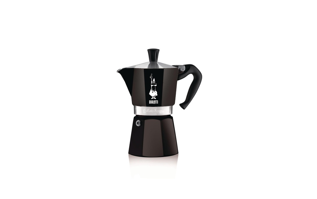 Bialetti Cafetière italienne Moka Express 6 tasses, Noir