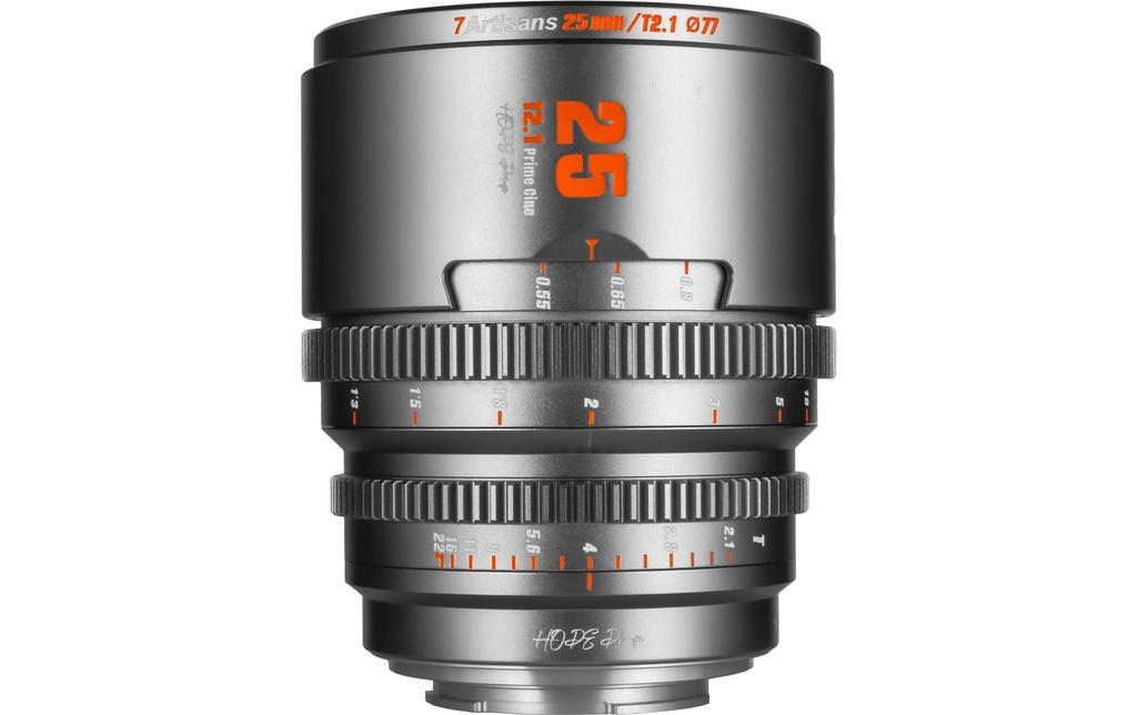 7Artisans Longueur focale fixe 25mm T/2.1 – MFT