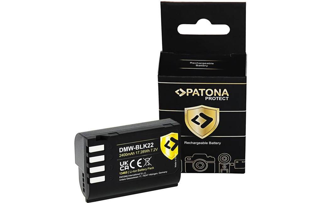 Patona Batterie PROTECT pour Panasonic DMW-BLK22