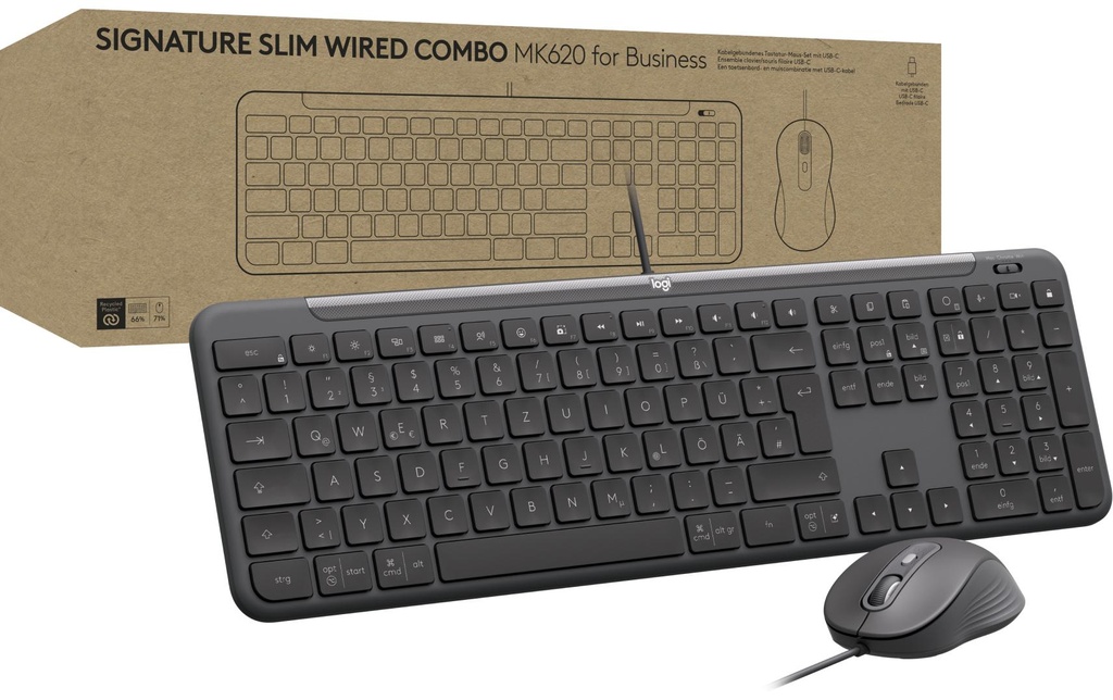 Logitech Ensemble clavier-souris MK620 wired Combo for Business