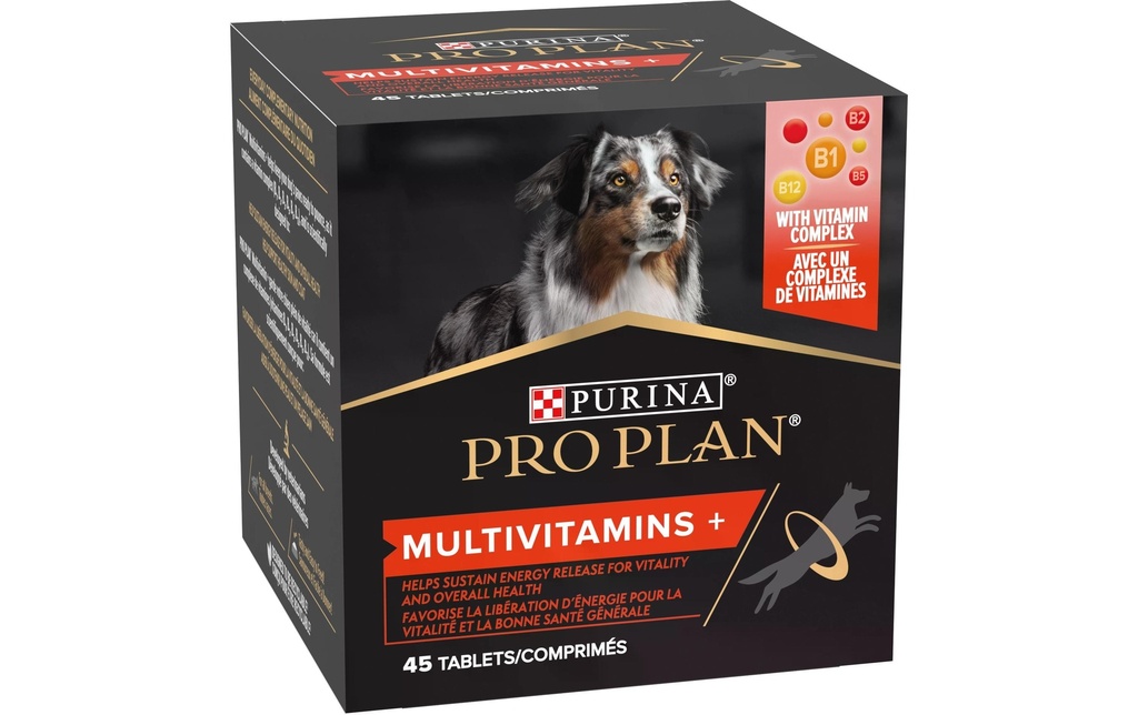 Purina Pro Plan Supplément alimentaire pour chiens Multivitamines+ 45 comprimés