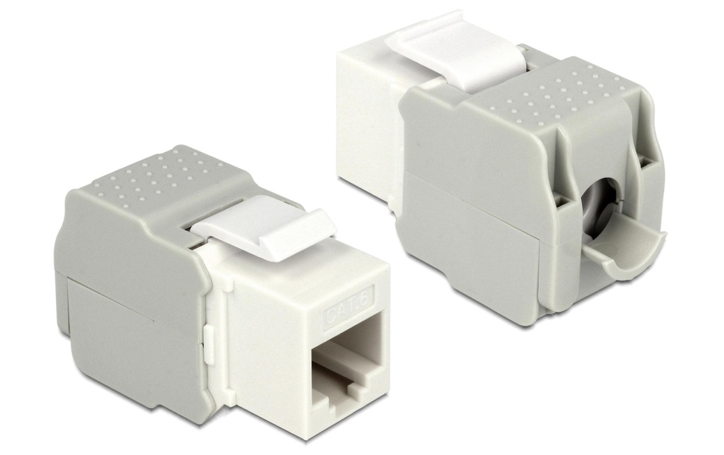 Delock Module Keystone RJ-45 Cat.6, UTP Blanc