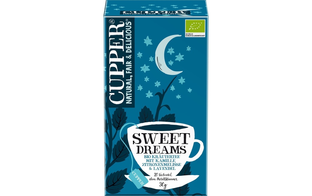 Cupper Sachet de thé Bio Sweet Dreams Tisane 20 x 1.5 g