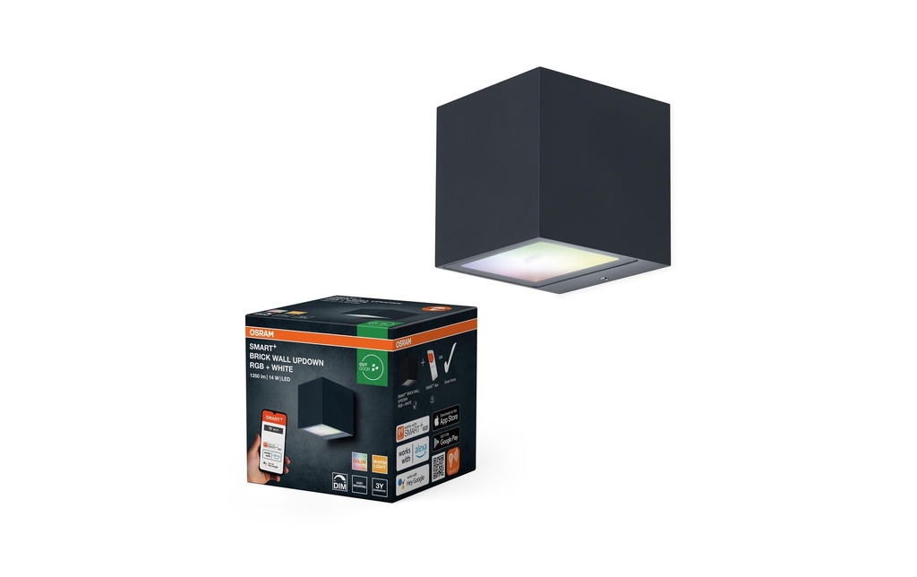 OSRAM Applique murale plein air Smart+ Brick UpDown RGB + W