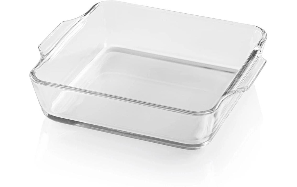 GOURMETmaxx Plat à gratin Angulaire, Transparent, 800 ml