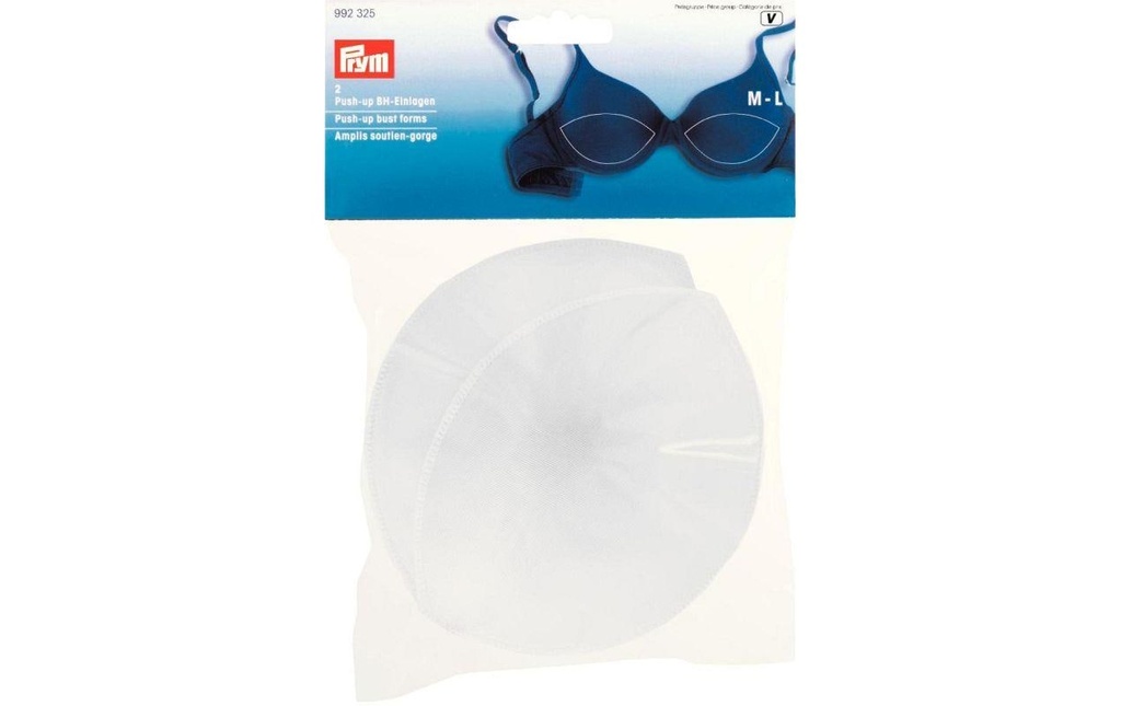 Prym Accessoires pour soutien-gorge Inserts One Size, Blanc