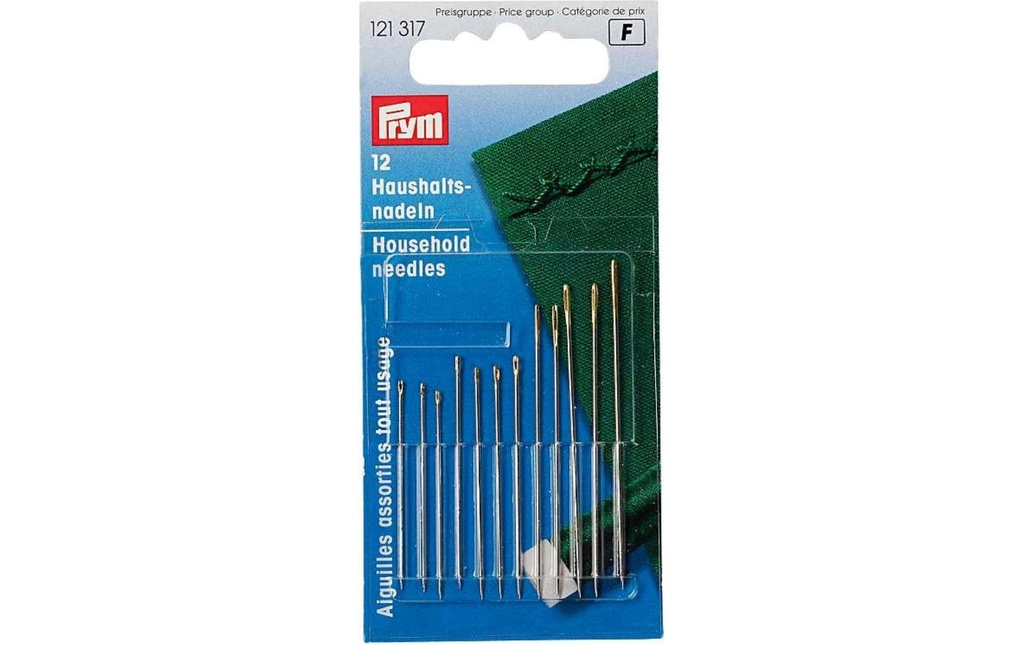 Prym Aiguille à coudre Budget, Trié, 12 pièces