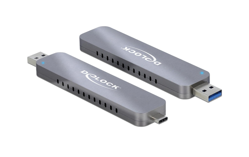 Delock Boîtier externe USB-A/C - NVME M.2 SSD