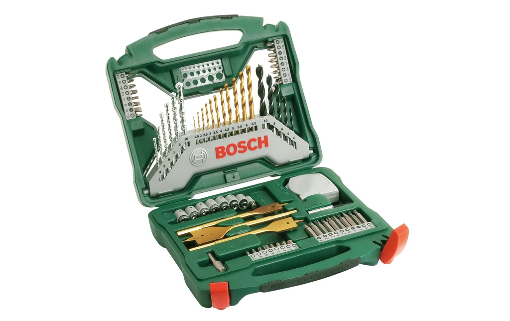 Bosch Kits de forets et de bits X-Line TiN, 70 pièces