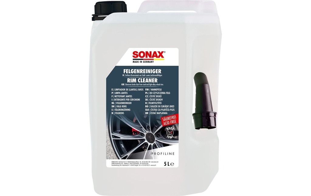 Sonax Nettoyant pour jantes sans acide, 5 l