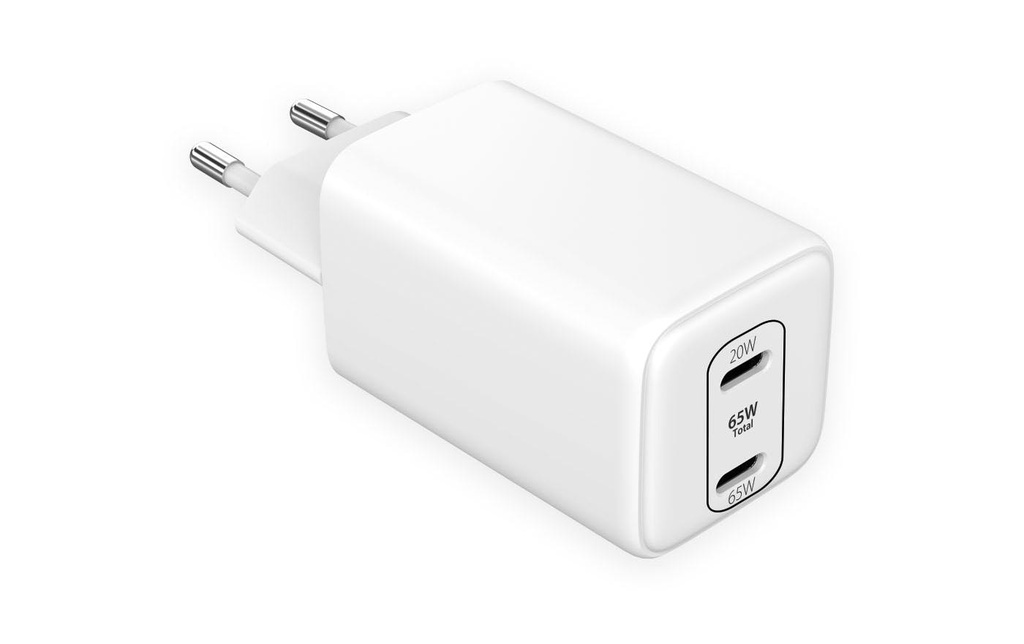 LMP Chargeur mural USB Double alimentation USB-C 65 W
