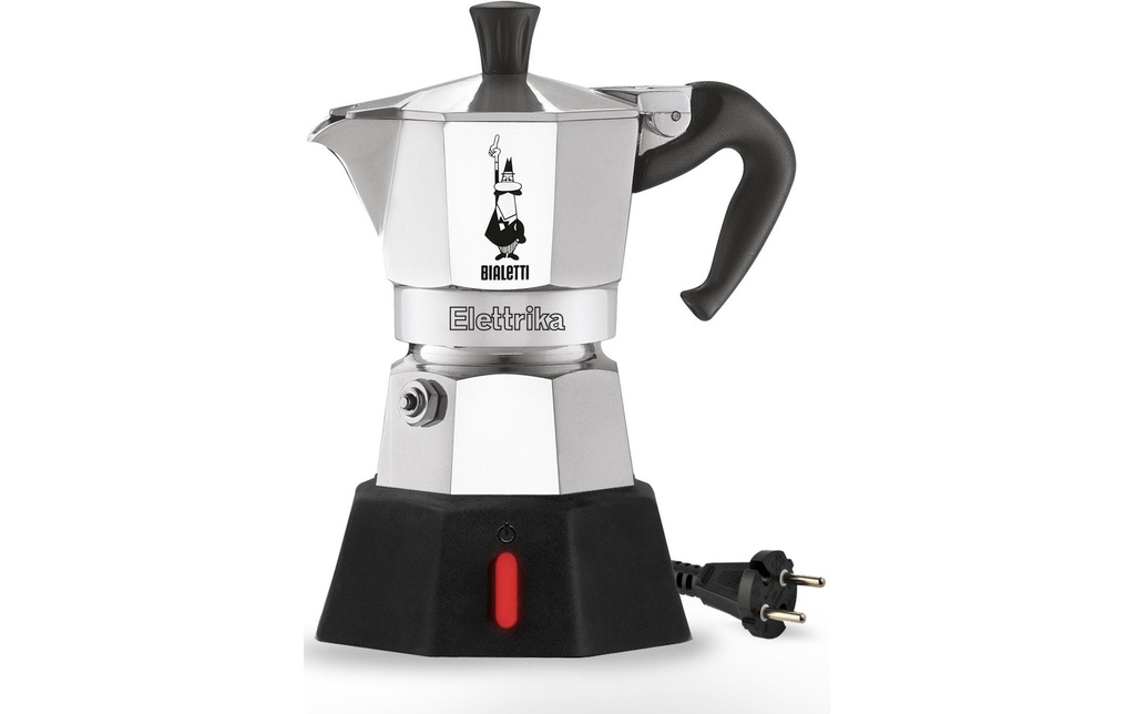 Bialetti Cafetière italienne Elettrika 2 tasses, Argenté