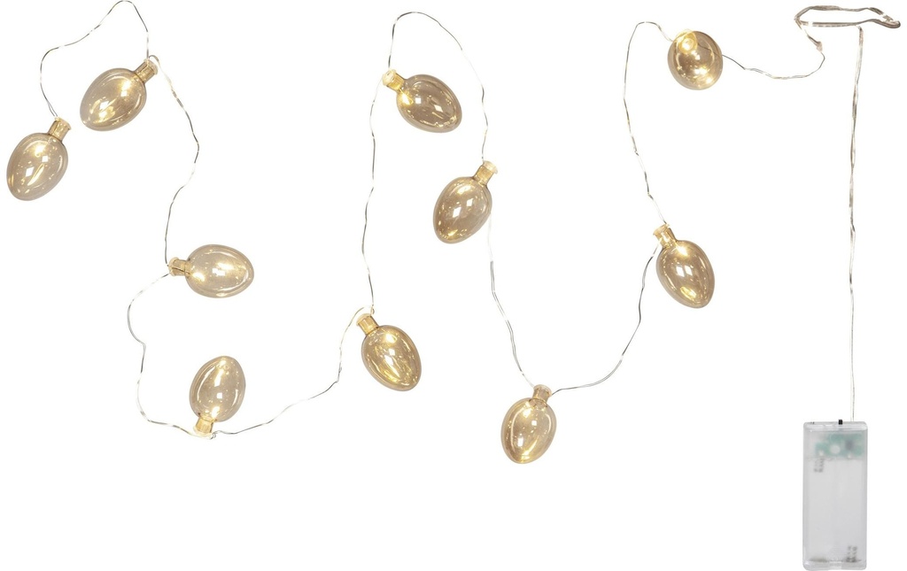 Star Trading Guirlande lumineuse Shimmer, 10 LEDs, 1.35 m, Beige