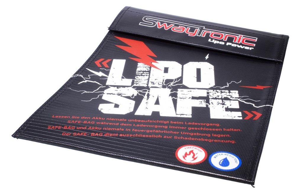 Swaytronic Sac lithium-polymère SAFE-BAG Noir
