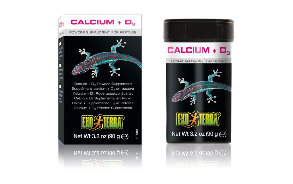 Exo Terra Préparation supplémentaire Calcium +D3, 90 g