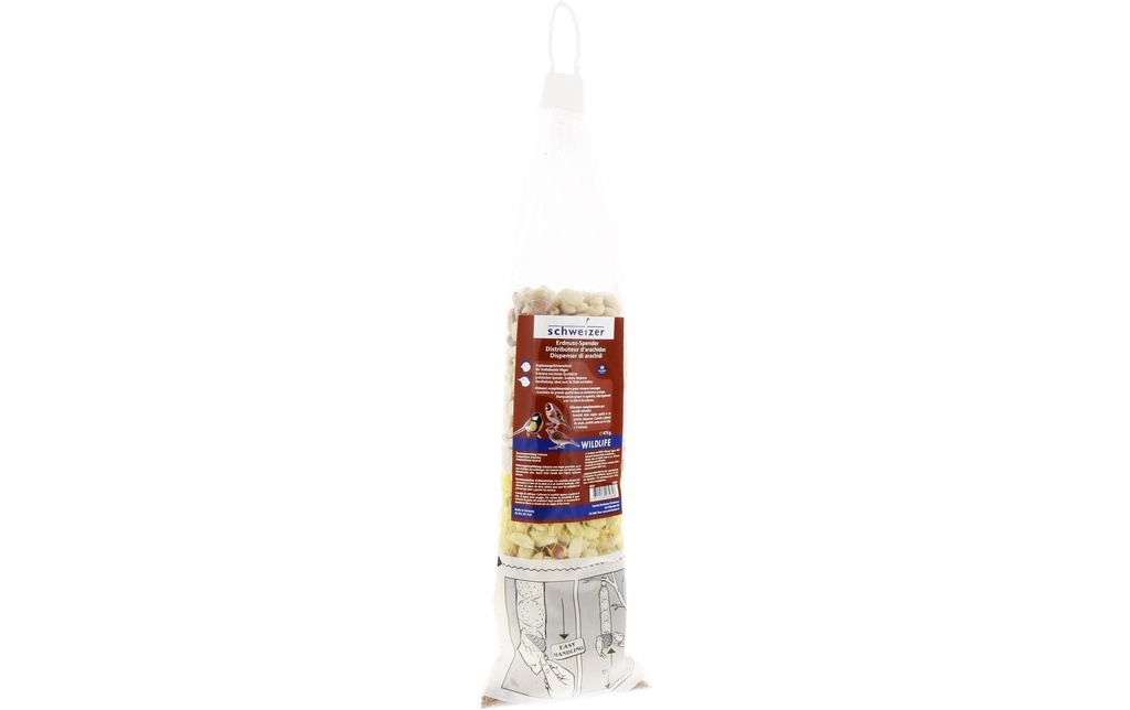 Eric Schweizer Nourriture d’hiver pour oiseaux Distributeur de cacahuètes Premium, 475 g