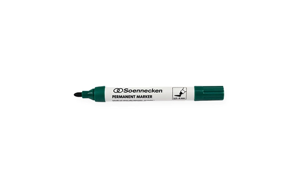 Soennecken Marqueur indélébile Vert, 10 pièces