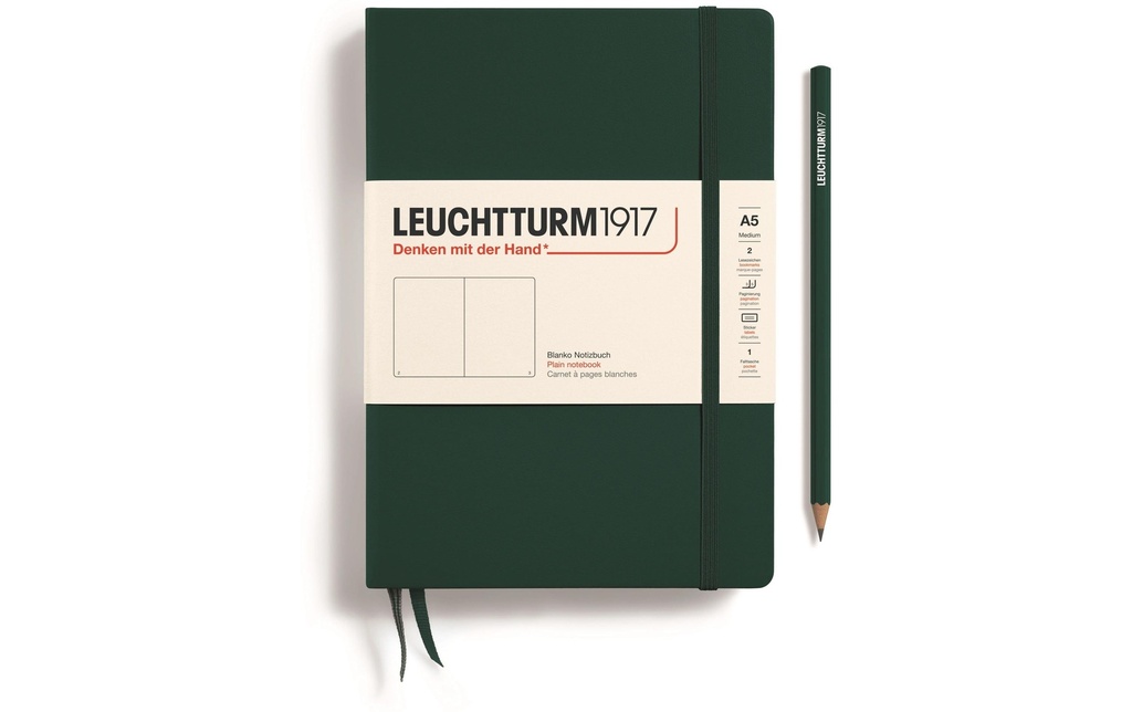 Leuchtturm Bloc-notes Medium A5, Vierge, Forest
