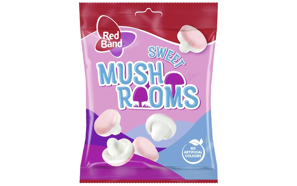 Red Band Bonbons à croquer Champignons mousses sucrés 140 g