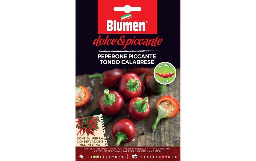 Blumen Semence Paprika Piccante Tondo Calabrese