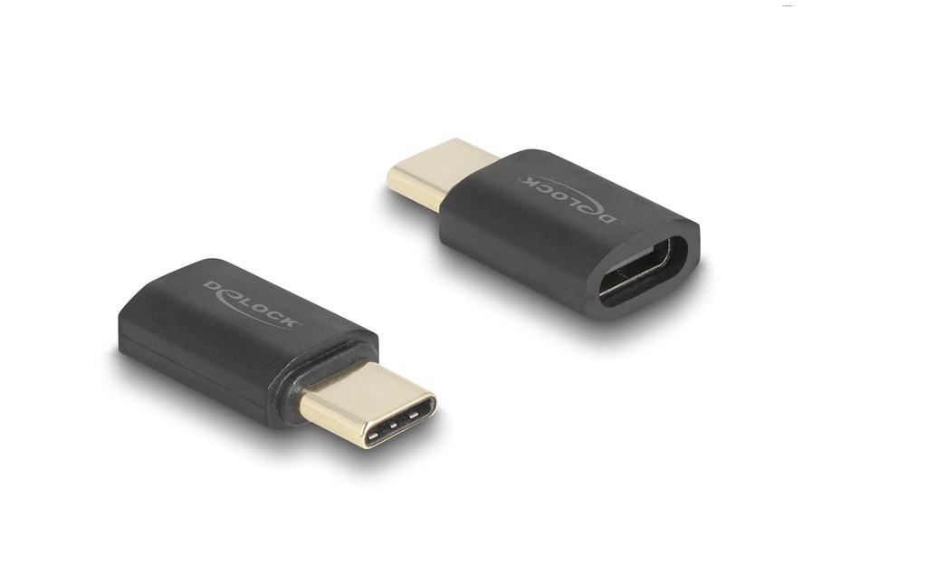 Delock Adaptateur USB 8K 60 Hz, PD3.1, Prise USB C - Connecteur USB C