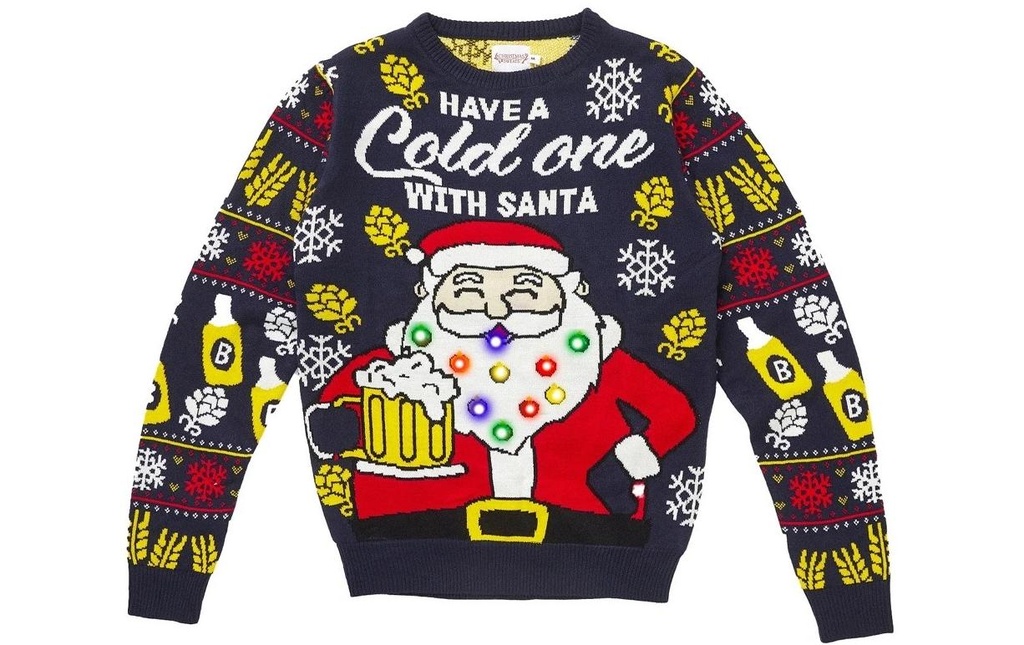Christmas Sweats Have a Cold One With Santa LED S