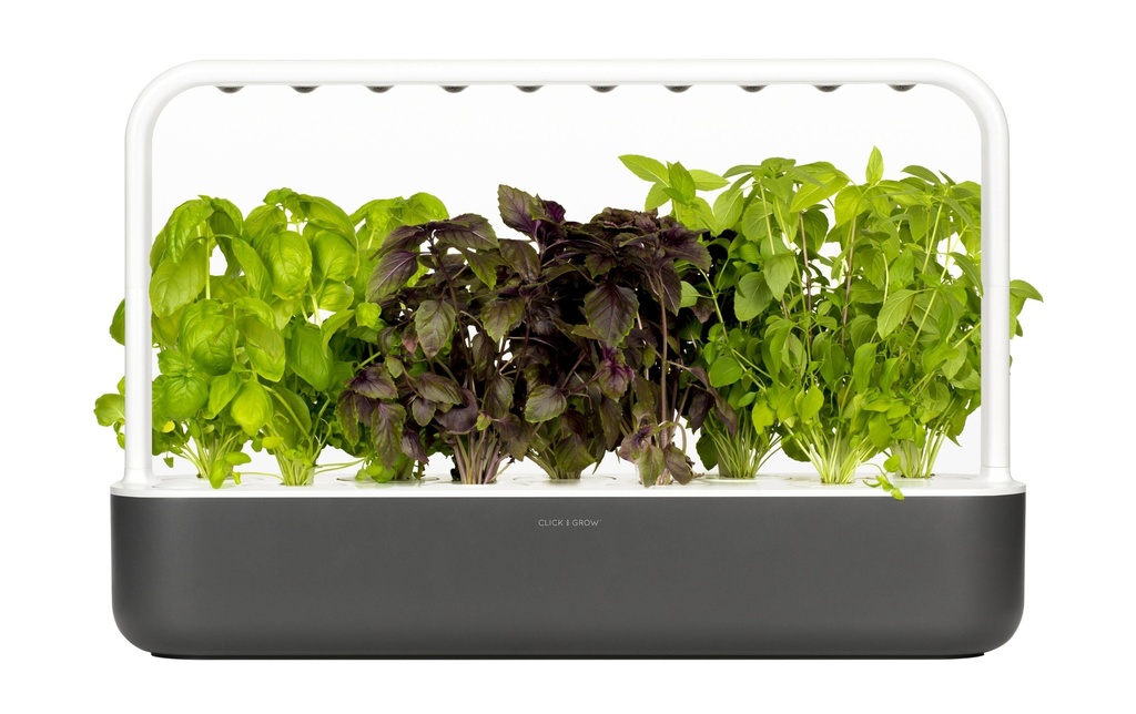 Click and Grow Pot à herbes aromatiques Smart Garden 9 gris foncé