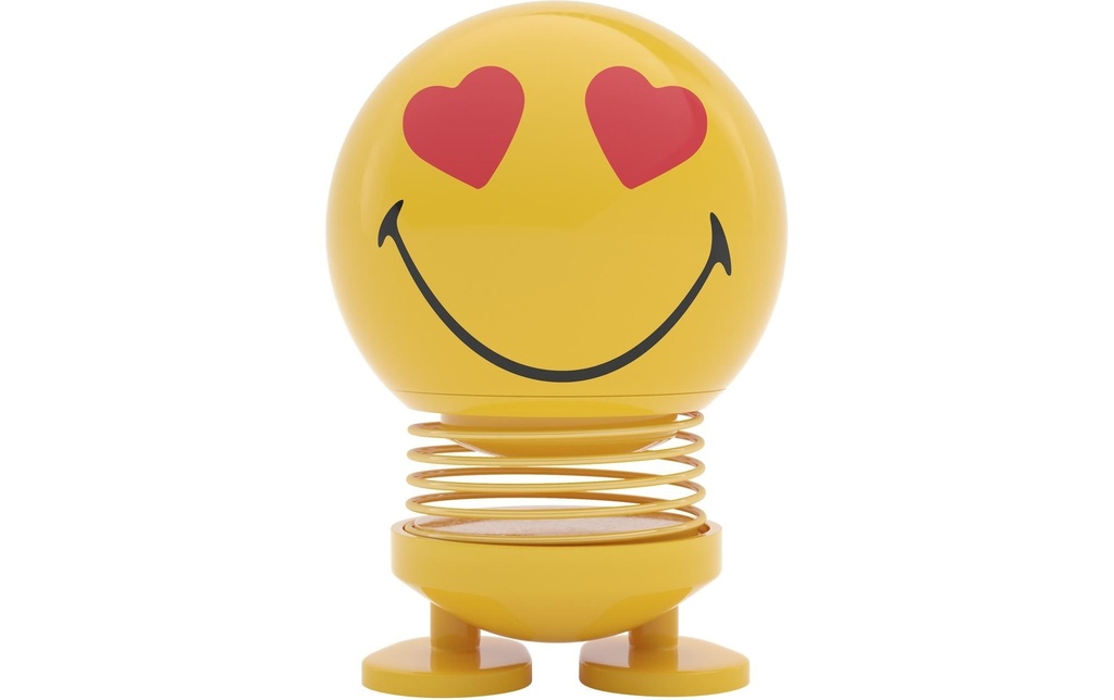 Hoptimist Objet à exposer Bumble Smiley Love S 8 cm, Jaune