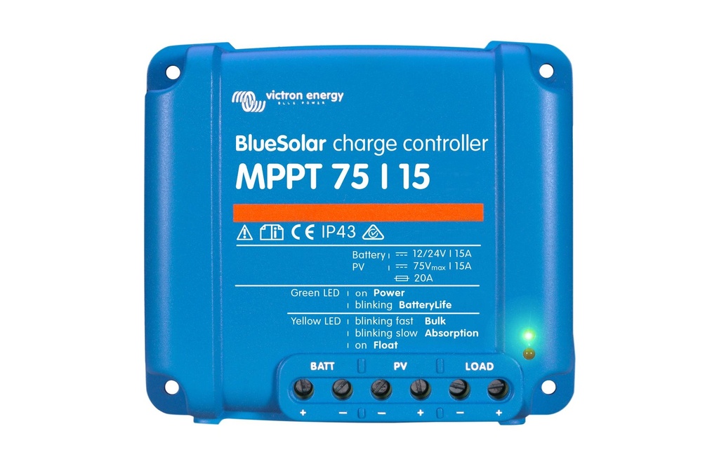 Victron Contrôleur de charge solaire BlueSolar MPPT 75/15, 12-24 V 15A