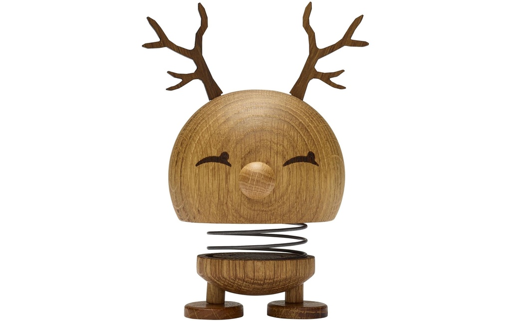 Hoptimist Objet à exposer Bimble renne Oak M 14 cm, Brun