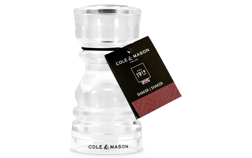 Cole&Mason Shaker de Londres 13 cm, Transparent