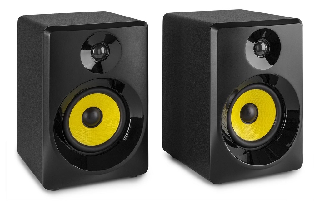 Vonyx Moniteurs de studio SMN40B Paire noire