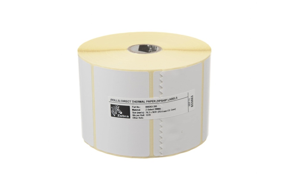 Zebra Technologies Rouleau à étiquettes Thermo Direct 76 x 51 mm